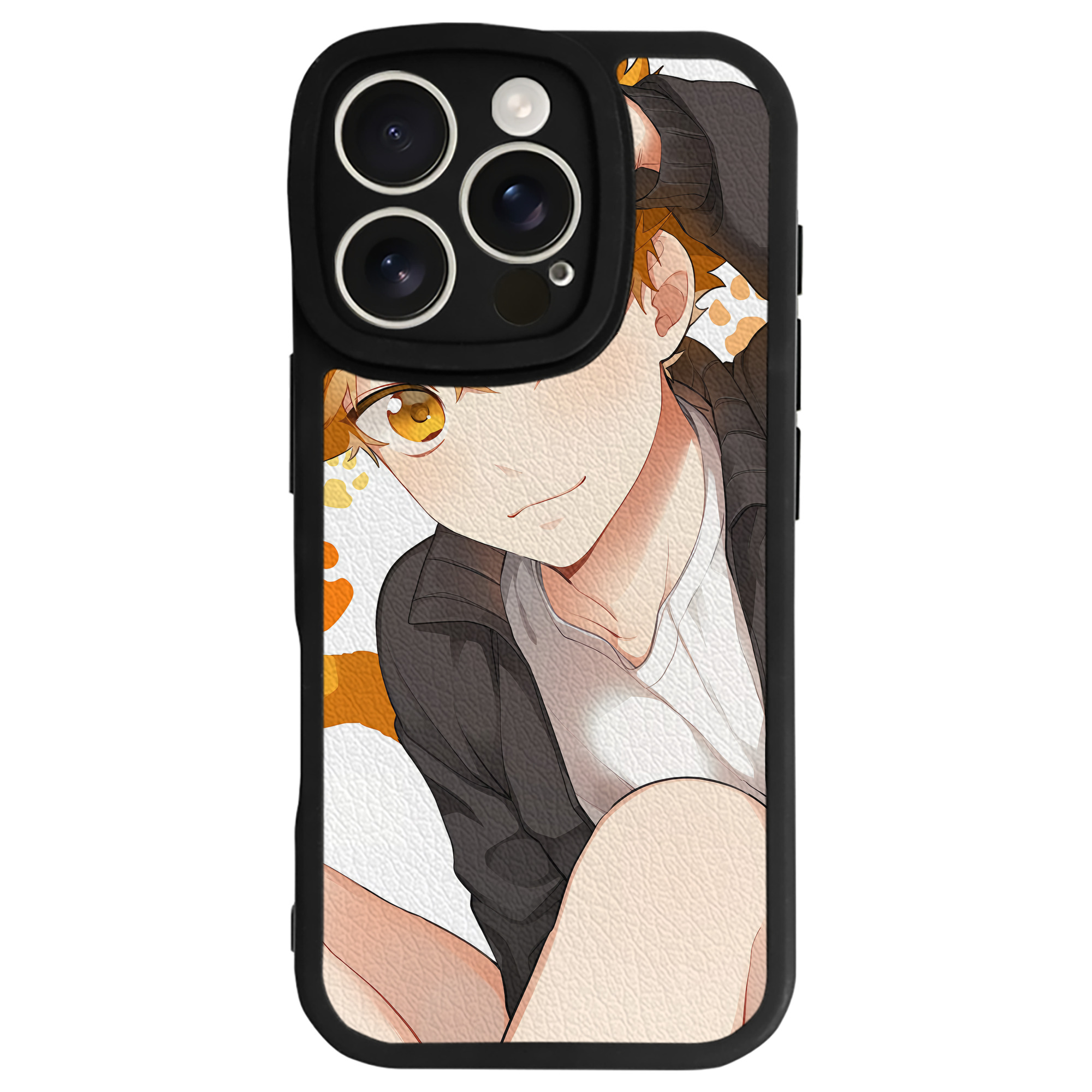 （画像用） ハイキュー!! Haikyu!! 【iPhone 16シリーズ対応】シリコンスマホケース（レザー調） 材質：シリコン